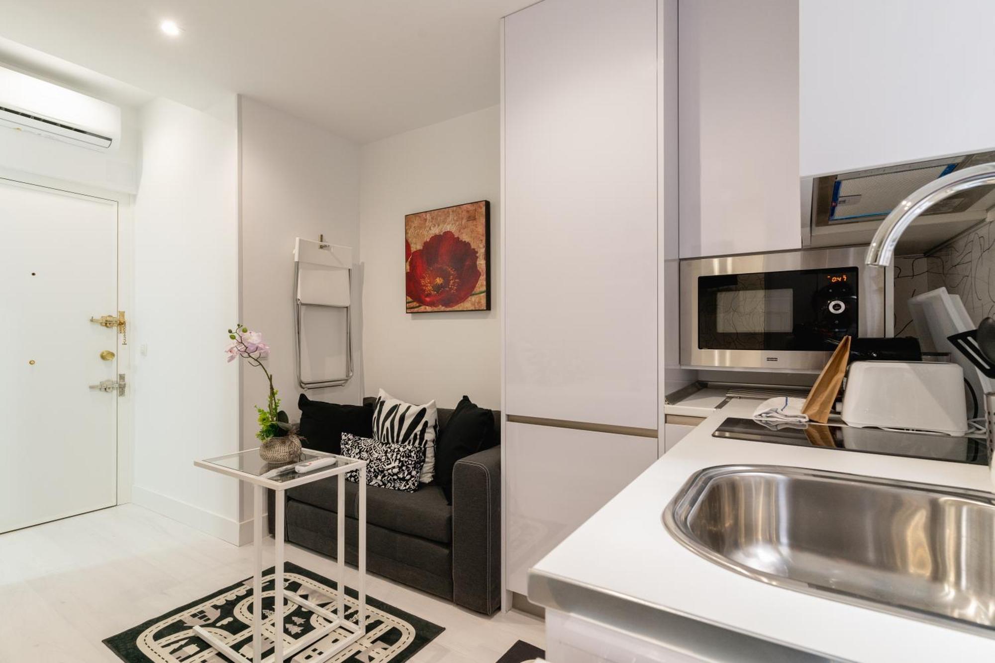 Modern Studio-1Bathroom-Chueca Madrid Exteriör bild
